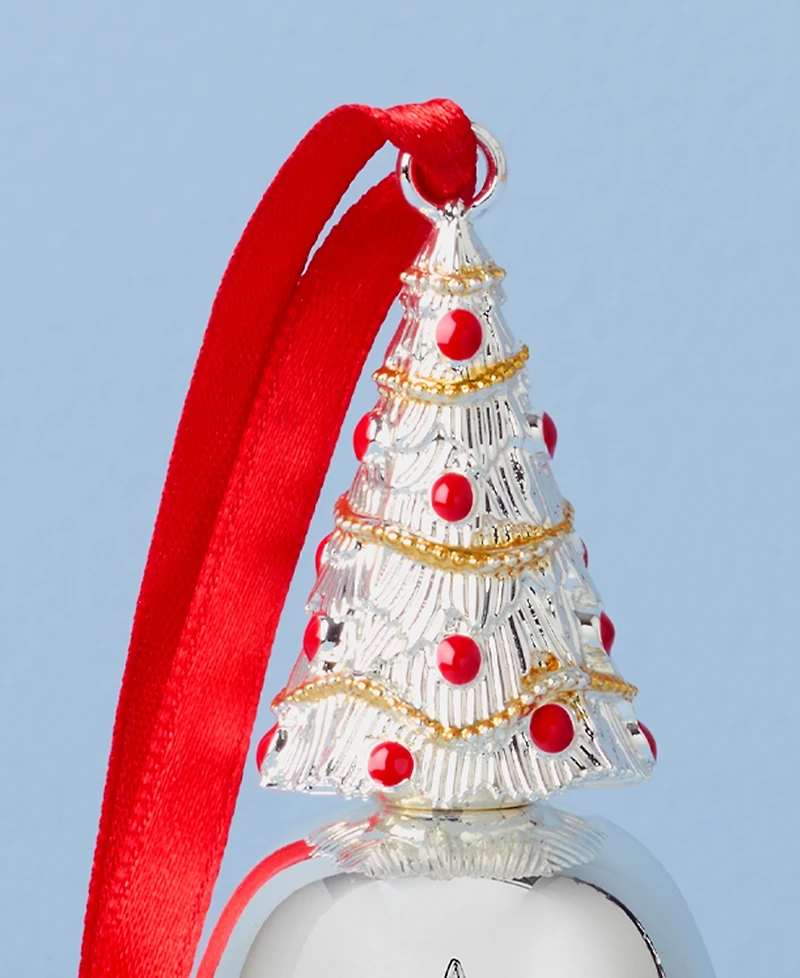 Lenox 2025 Merry Christmas Musical Bell Silver-Plate Ornament