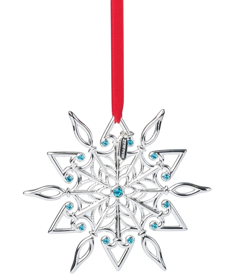 Lenox 2025 Snow Majesty Silverplate Ornament, 21st Edition
