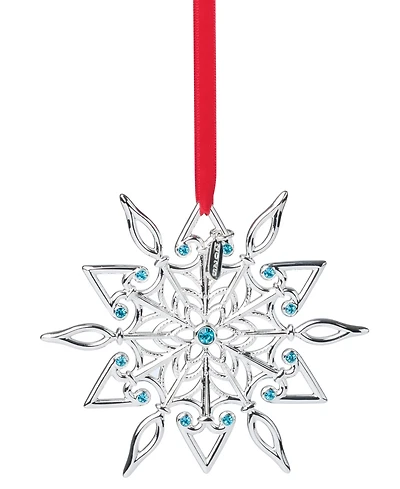 Lenox 2025 Snow Majesty Silverplate Ornament, 21st Edition