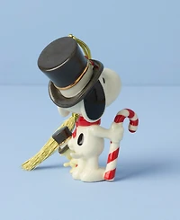Lenox 2025 Candy Cane Snoopy & Woodstock Ornament