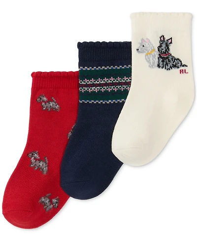 Polo Ralph Lauren Baby 3-Pk. Scottie Dog Socks