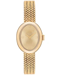 Coach Women's Sammy Gold Tone Stainless Steel Mesh Bracelet Watch, 22.5mm
