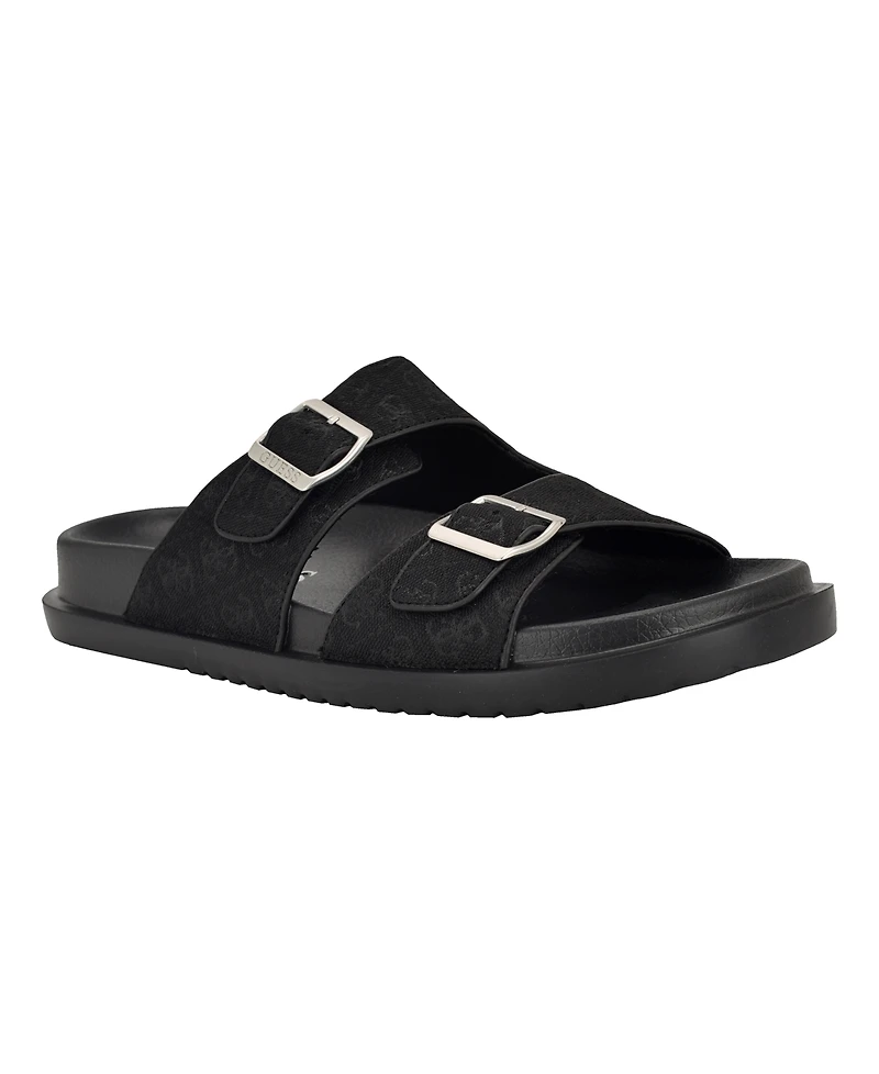 Guess Men's Verone Double Strap Fashion Slides