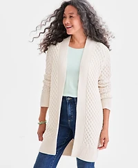 Style & Co Women's Open Front Stitch Cardigan Sweater, Macy's Exclusive
