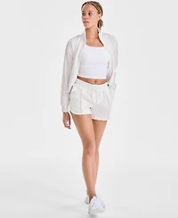 Id Ideology Women's Relaxed High-Rise Butter-Soft Shorts, Macy's Exclusive