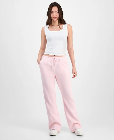 Planet Heart Juniors' Novelty Flare Fleece Sweatpants