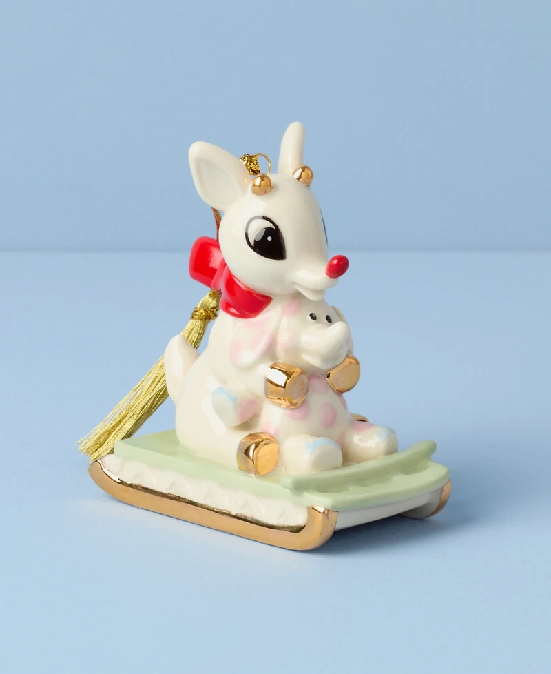 Lenox Rudolph with Misfit Elephant Ornament
