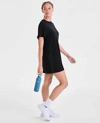 Id Ideology Women's Relaxed Crewneck Short-Sleeve T-Shirt Dress, Macy's Exclusive