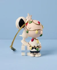 Lenox Christmas Tree Charlie Brown & Snoopy Ornament