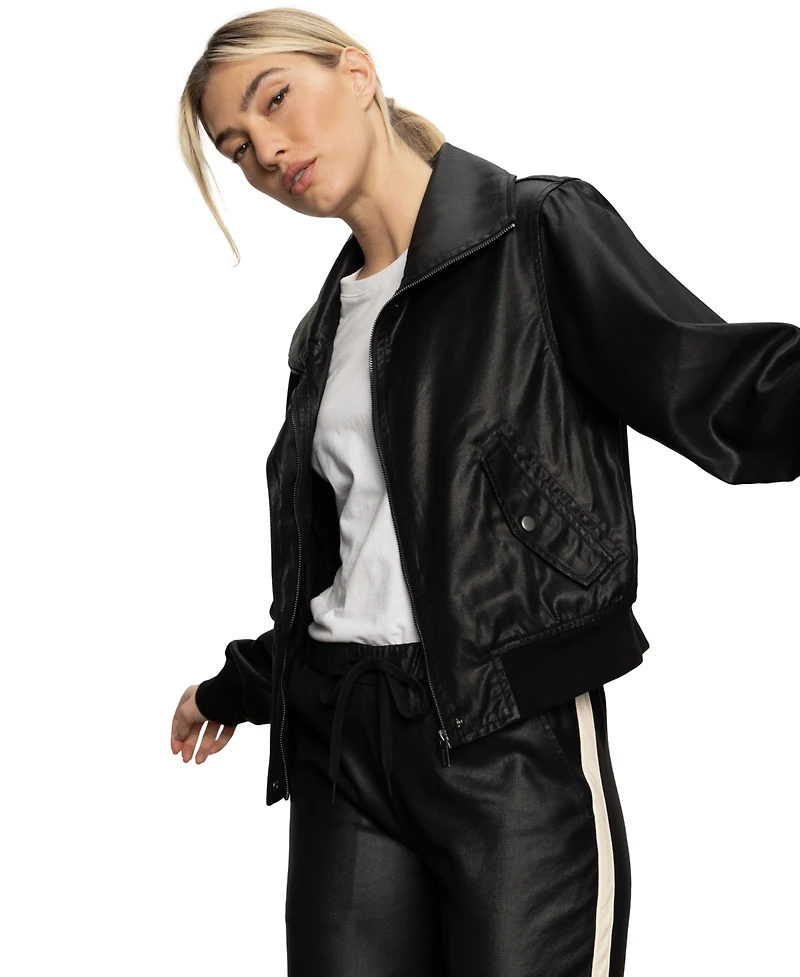 Sanctuary Women's Coated Twill Bomber Jacket