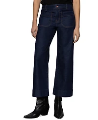 Sanctuary Women's The Marine Comfort-Stretch Wide-Leg Jeans