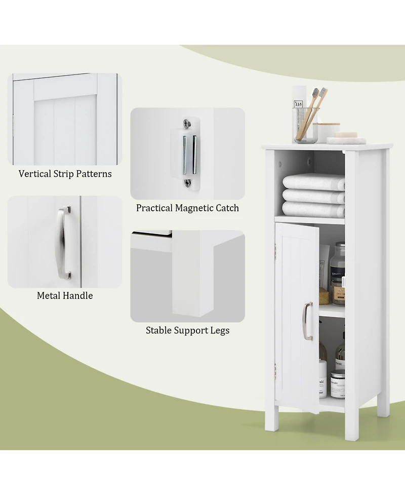 Volenca Bathroom Storage Organizer with 2-Tier Cabinet