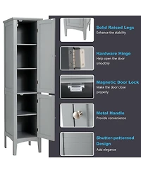 Volenca Freestanding Bathroom Storage Cabinet for Kitchen and Living Room