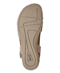 Earth Women's Birdine Cutout Flat Slingback Sandals