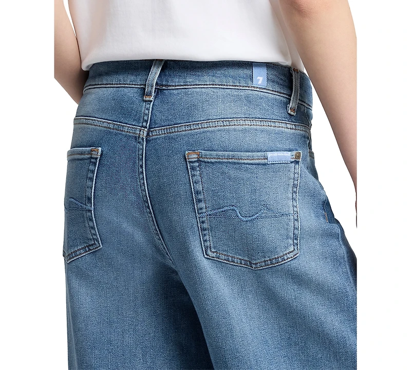 7 For All Mankind Women's Zoey High-Rise Wide-Leg Jeans