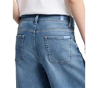 7 For All Mankind Women's Zoey High-Rise Wide-Leg Jeans