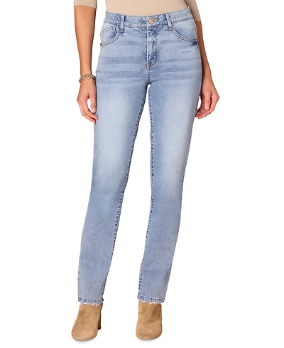 Democracy Women's High-Rise Ab-Solution Straight-Leg Jeans