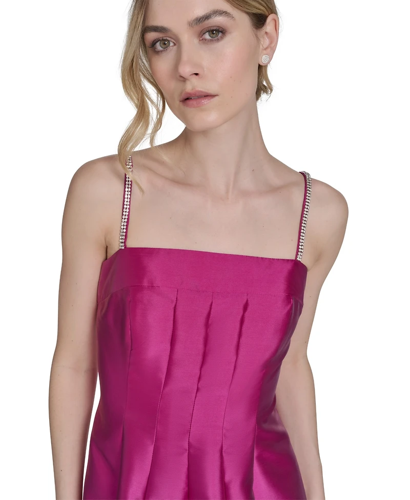 Eliza J Women's Solid Color Square-Neck Sleeveless Midi Dress