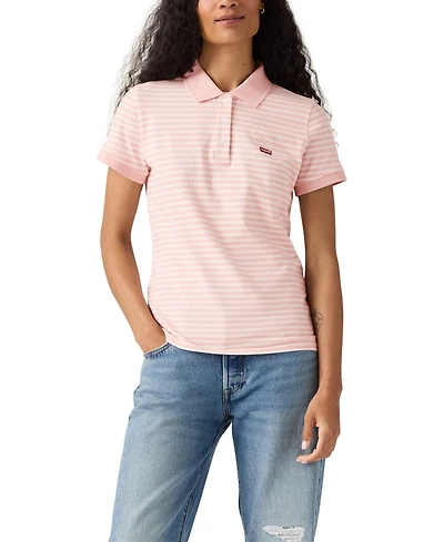 Levi's Women's Short-Sleeve Pique Knit Polo Shirt