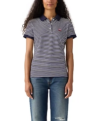 Levi's Women's Short-Sleeve Pique Knit Polo Shirt