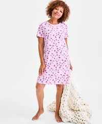 Womens Cotton Printed Henley Sleepshirt Created For Macys Xs 3x