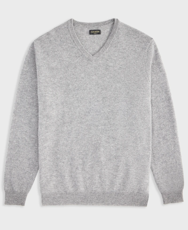 Club Room Men's 100% Cashmere V-Neck Sweater, Macy's Exclusive