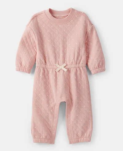 Carter's Baby Girls Long-Sleeve Quilted Jumpsuit