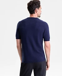 Club Room Men's Regular-Fit Textured 100% Cashmere Sweater T-Shirt, Macy's Exclusive