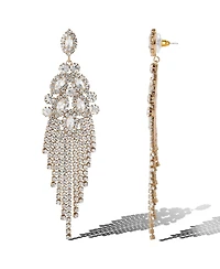 Jessica Simpson Crystal Fan Drop Earrings