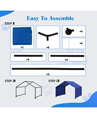 Streamdale Furniture Dog Shade Shelter - Waterproof Sun Protection Blue