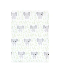 Hudson Baby Cotton Flannel Burp Cloths 12-Pack Bundle, Safari Friends, One Size