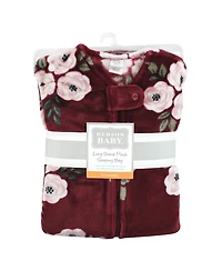 Hudson Baby Baby Girls Hudson Long Sleeve Plush Flannel Sleeping Bag