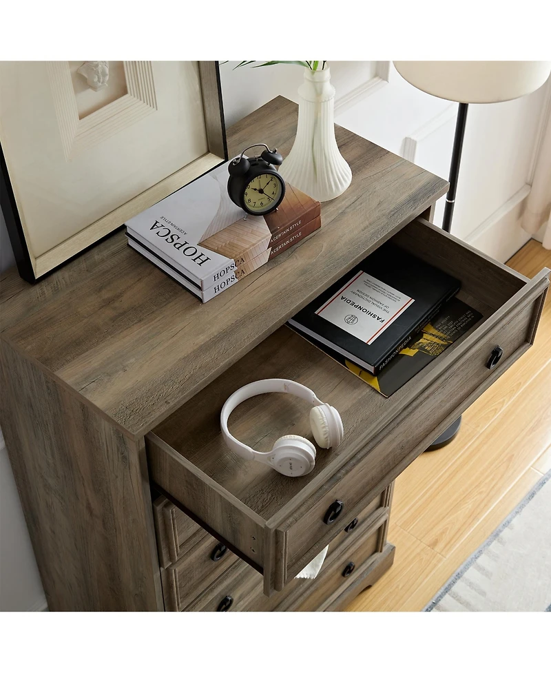 Casainc Freestanding Bathroom Cabinet Clothes Storage with 6 Drawers