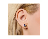 Seraphina Celeste Sapphire Stud Earrings