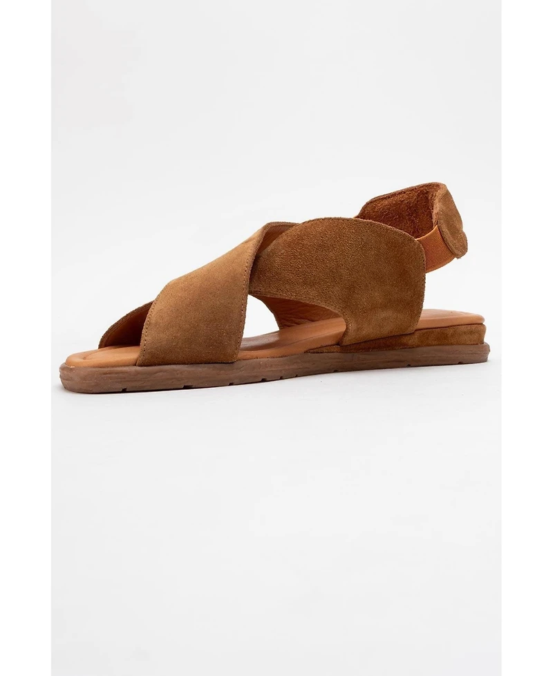 Broods Elastic Leather Slip On Sandals (Women)