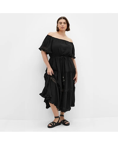 City Chic Women's Angel Midi Dress