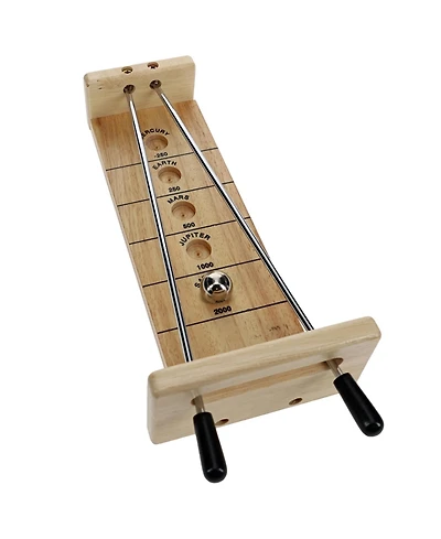 We Games Mini Shoot The Moon - a Classic 1940's Nostalgia Game - Solid Natural Wood