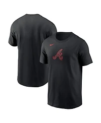 Nike Men's Black Atlanta Braves Lights Out Color Pop T-Shirt