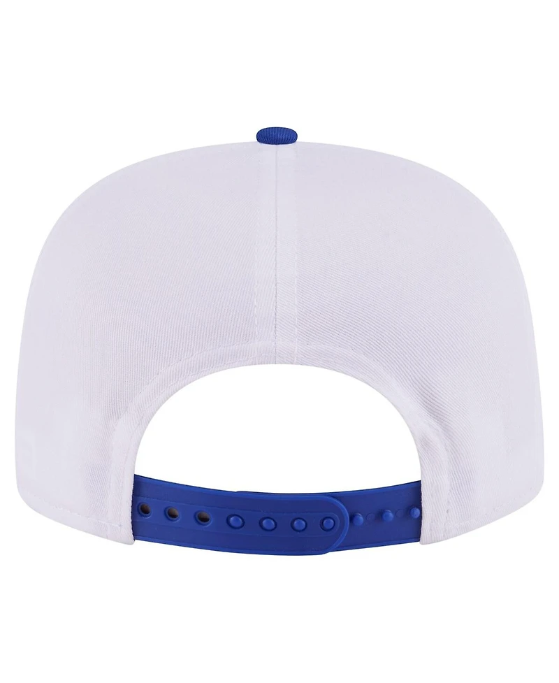 New Era Men's White/Blue New York Knicks Hardwood Two-Tone Golfer Adjustable Hat