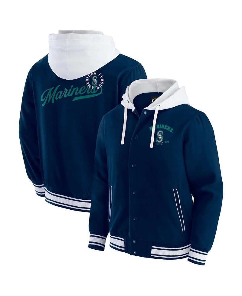 Darius Rucker Collection by Fanatics Men's Navy Seattle Mariners Full-Snap Jacket