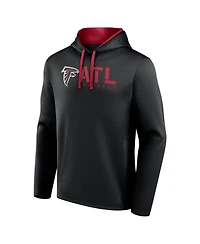 Logo Athletic Men's Black Atlanta Falcons Head Start Pullover Hoodie