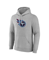 Fanatics Men's Heather Gray Tennessee Titans Deliver Fleece Pullover Hoodie