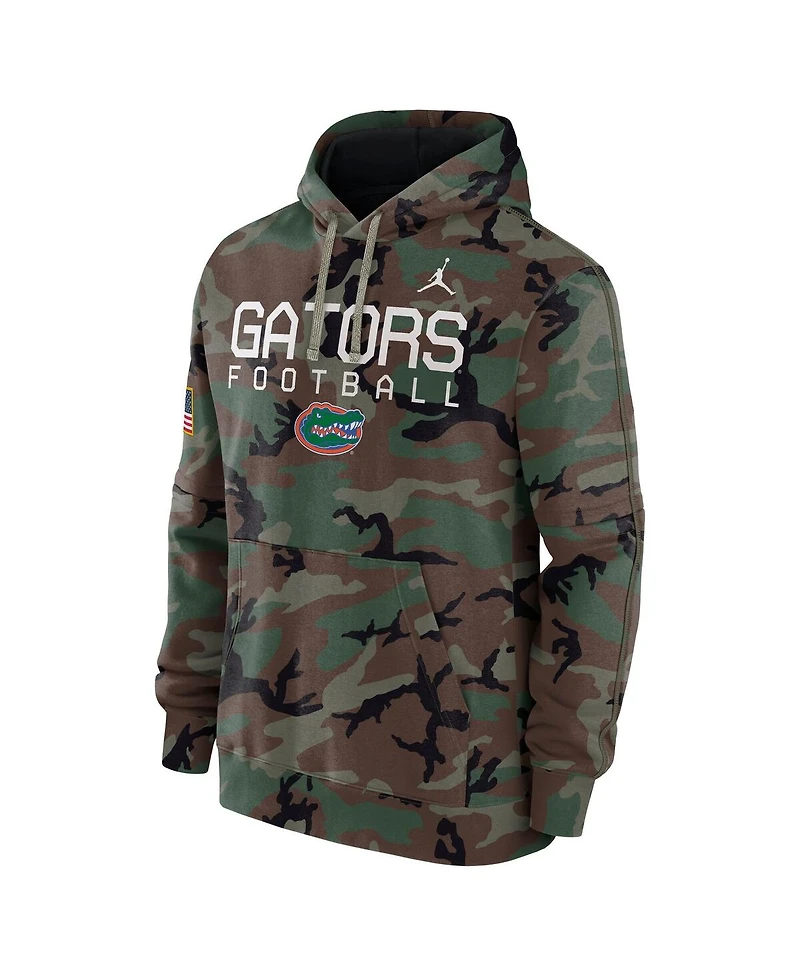 Jordan Men's Camo Florida Gators 2024 Military Appreciation Club Fleece Pullover Hoodie