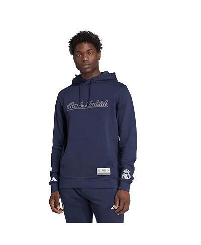 Adidas Men's Navy Real Madrid Us Pack Pullover Hoodie