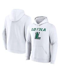 Fanatics Men's White Loyola Greyhounds Primary Logo Pullover Hoodie