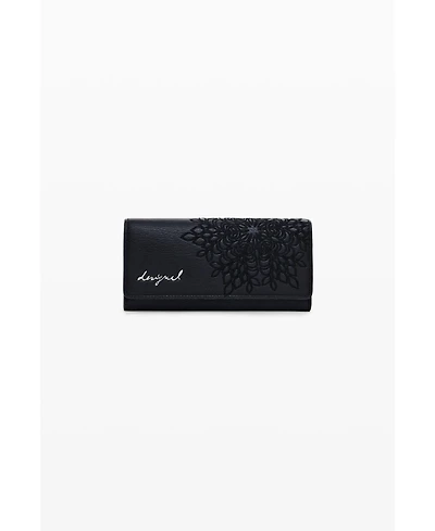 Desigual Women's Medium embroidered faux leather wallet
