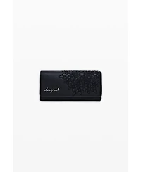 Desigual Women's Medium embroidered faux leather wallet