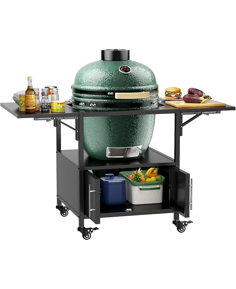 Streamdale Furniture Grill Table for Big Green Egg & Kamado Joe Jr