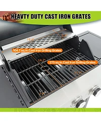 Streamdale Furniture 3-Burner Propane Gas Grill with Side Burner
