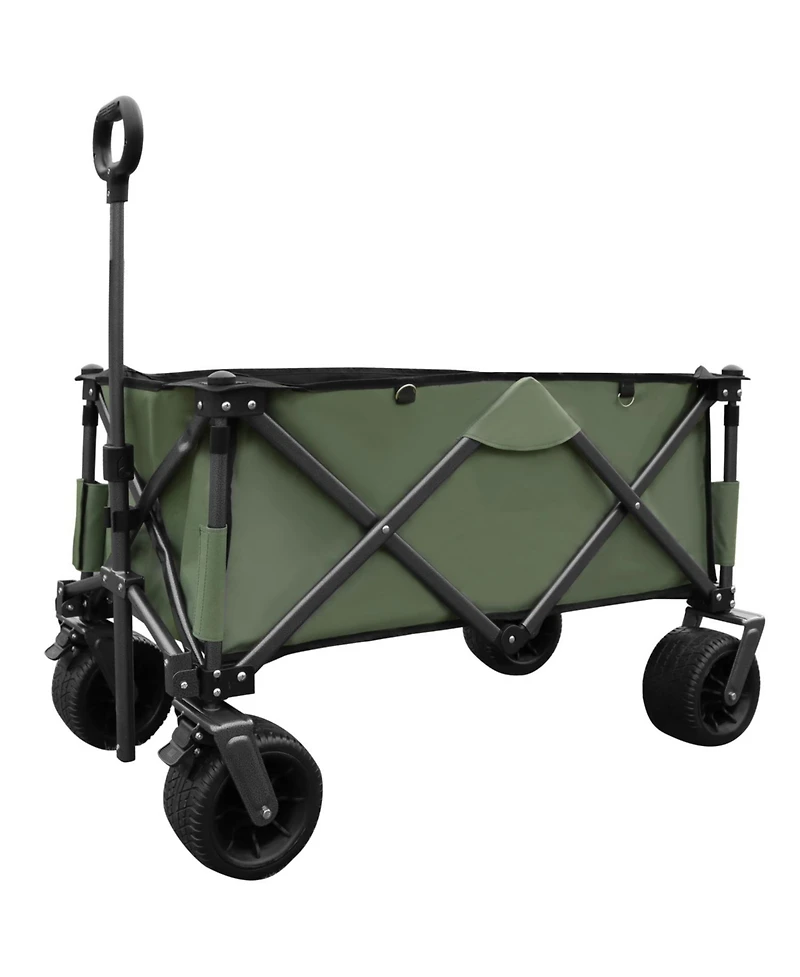 Streamdale Furniture Utility Folding Camping Wagon - Green